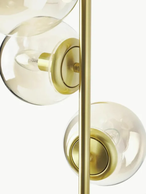 Industriële vloerlamp Casey van glas