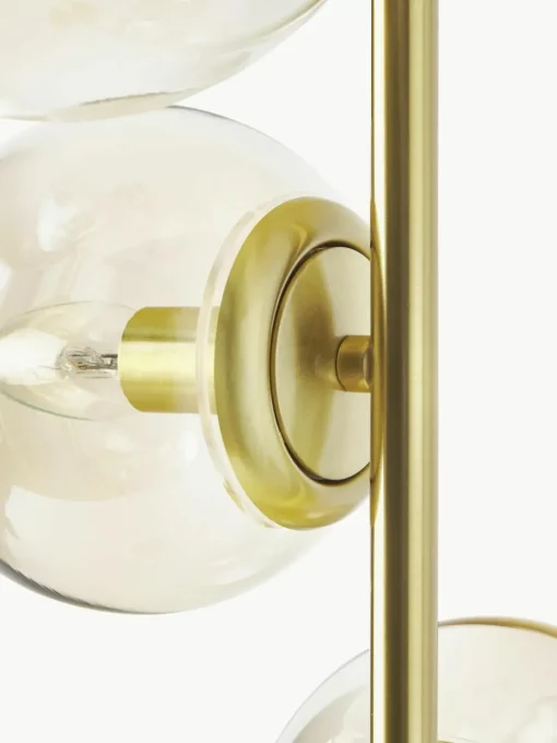 Industriële vloerlamp Casey van glas