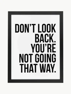 Ingelijste digitale print Don't Look Back