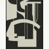Ingelijste digitale print Silhouette