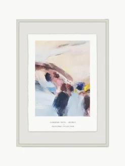 Ingelijste digitale print Abstract VI, handgemaakt