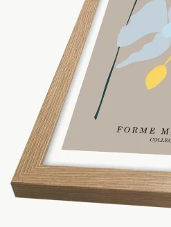 Ingelijste digitale print Flower