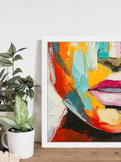 Ingelijste digitale print Colorful Emotions