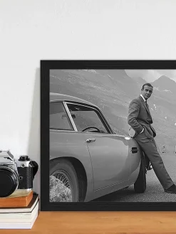 Ingelijste digitale print Sean Connery (James Bond)