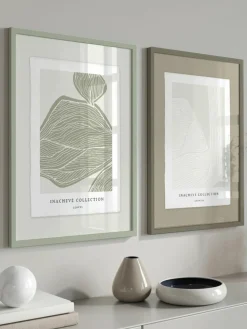 Ingelijste digitale print Growing, handgemaakt