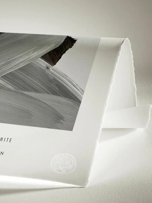 Ingelijste digitale print Black & White, handgemaakt