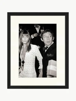 Ingelijste print Serge Gainsbourg & Jane Birkin