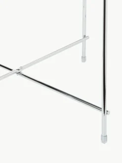 Inklapbare bijzettafel Cupid met glazen tafelblad