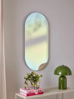 Iriserende design wandspiegel Ruby