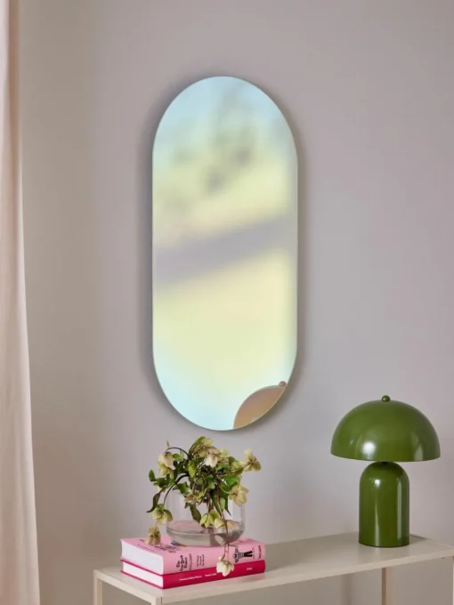 Iriserende design wandspiegel Ruby