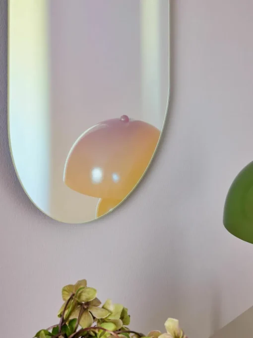 Iriserende design wandspiegel Ruby