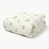 Jacquard bedsprei Cianna met kerstpatroon