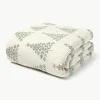 Jacquard bedsprei Cianna met kerstpatroon