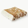 Jacquard bedsprei Fran met franjes