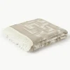Jacquard bedsprei Fran met franjes