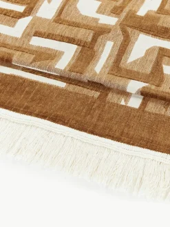 Jacquard bedsprei Fran met franjes