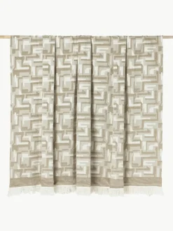 Jacquard bedsprei Fran met franjes