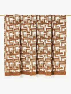 Jacquard bedsprei Fran met franjes