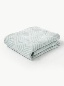Jacquard bedsprei Milano met grafisch patroon