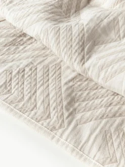 Jacquard bedsprei Milano met grafisch patroon
