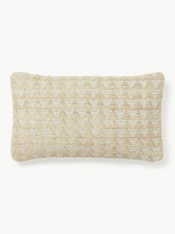 Juten kussenhoes Flint met geometrisch patroon