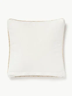 Juten kussenhoes Flint met geometrisch patroon