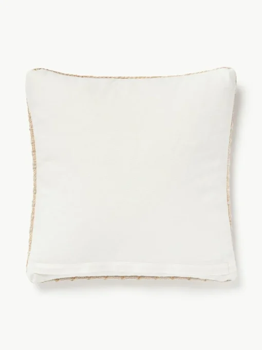Juten kussenhoes Flint met geometrisch patroon