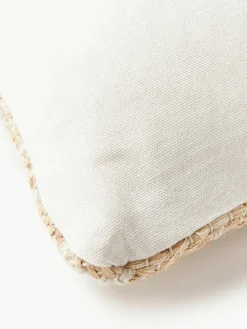 Juten kussenhoes Flint met geometrisch patroon