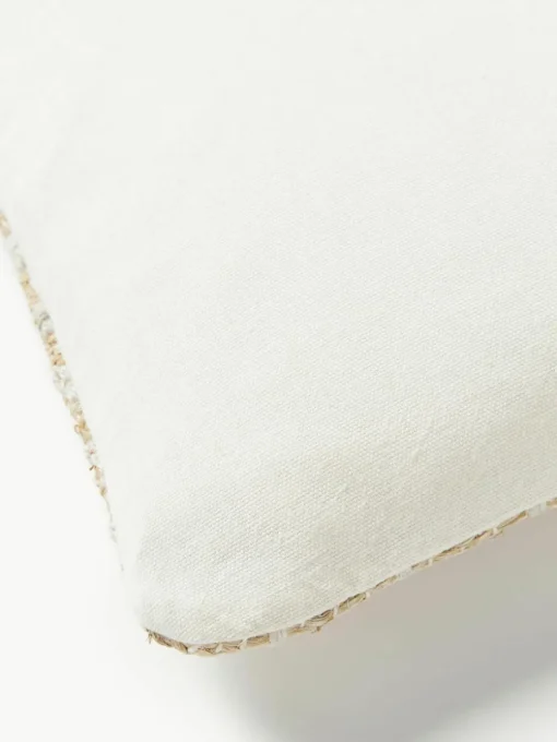 Juten kussenhoes Flint met geometrisch patroon