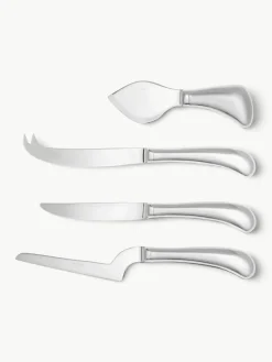 Kaasmessenset Living van edelstaal, set van 4