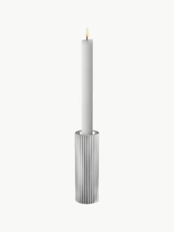 Kandelaar Bernadotte met groefstructuur, H 14 cm
