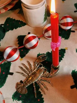 Kandelaar Lobster van messing