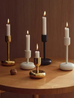 Kandelaars Nappula van messing, set van 2