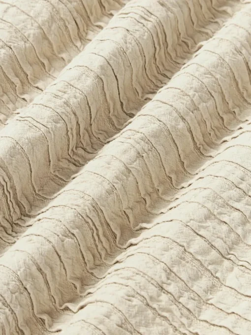 Katoenen kussenhoes Artemis met plissé-patroon