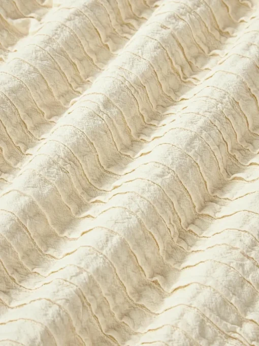 Katoenen kussenhoes Artemis met plissé-patroon