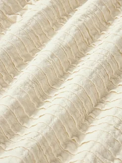 Katoenen kussenhoes Artemis met plissé-patroon