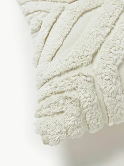 Katoenen kussenhoes Nira met winters motief