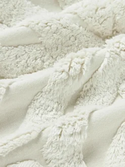 Katoenen kussenhoes Nira met winters motief