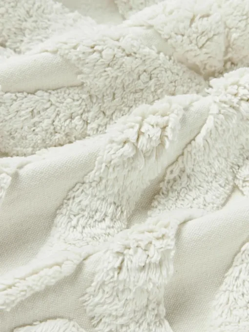 Katoenen kussenhoes Nira met winters motief