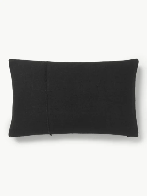Katoenen kussenhoes Terre met decoratieve naad