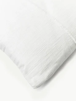 Katoenen kussenhoes Terre met decoratieve naad