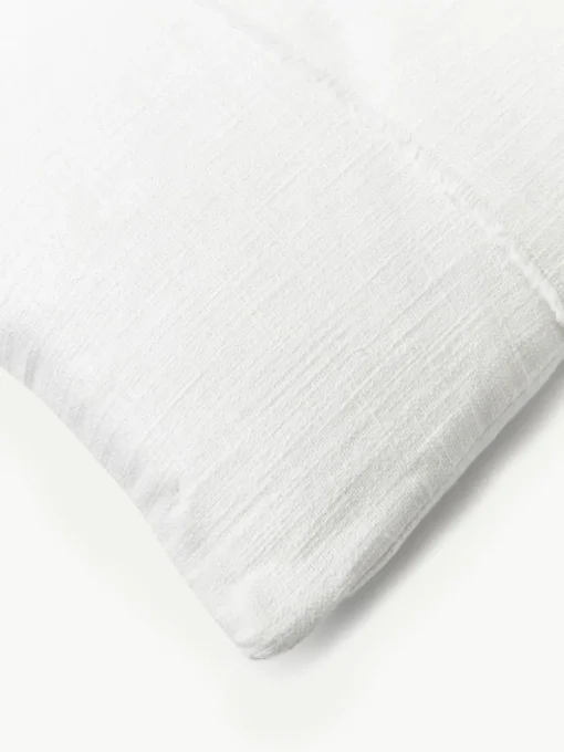 Katoenen kussenhoes Terre met decoratieve naad
