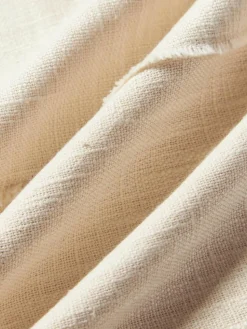 Katoenen kussenhoes Terre met decoratieve naad