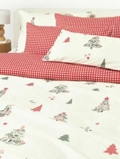 Katoenen perkal kussenhoes Pine
