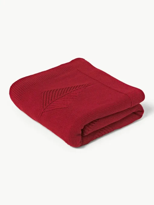 Katoenen plaid Beryl met winters motief
