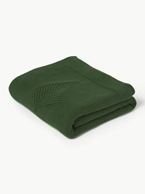 Katoenen plaid Beryl met winters motief