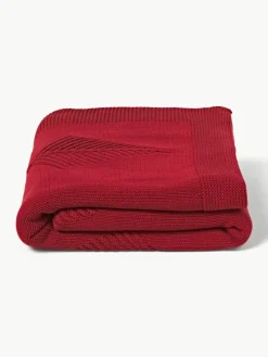 Katoenen plaid Beryl met winters motief