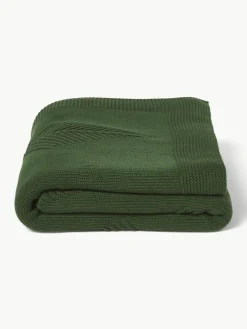 Katoenen plaid Beryl met winters motief