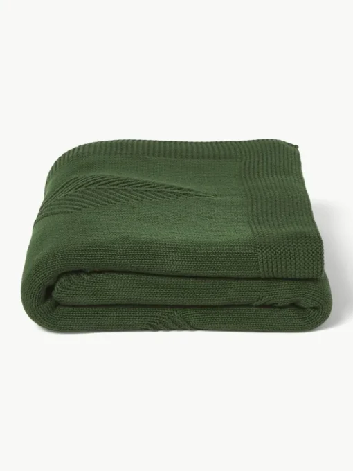 Katoenen plaid Beryl met winters motief