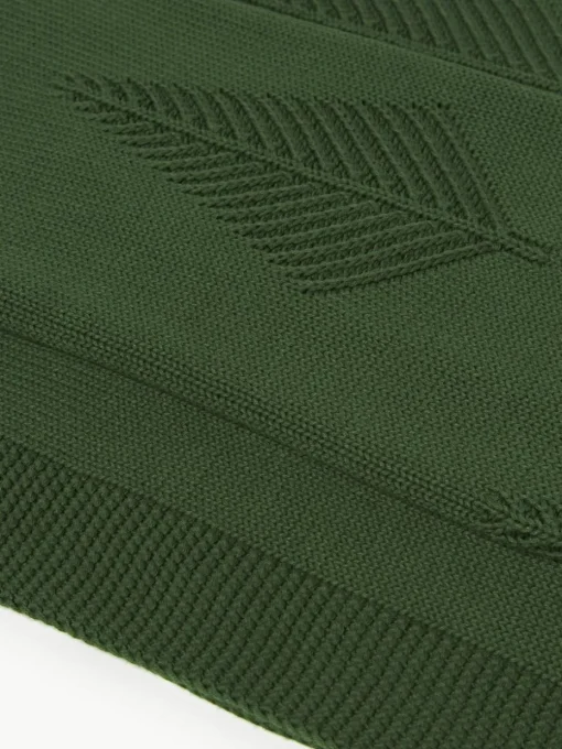Katoenen plaid Beryl met winters motief